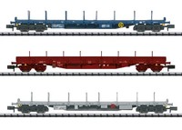 Trix 18723 Flachwagen-Set Bauart Rnss, Minitrix Spur N