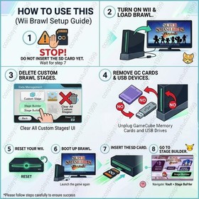 Super Smash Bros. Brawl Project M Nintendo Wii SD Memory Card 100% UNLOCKED