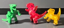 Zing Stikbot 2015 Dinosaur lot of 3 Stop Motion Animated  2 inch tall