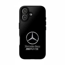 Mercedes-Benz AMG Chrome Glossy Dual Layer iPhone Case for 17 16 15 14 13 12