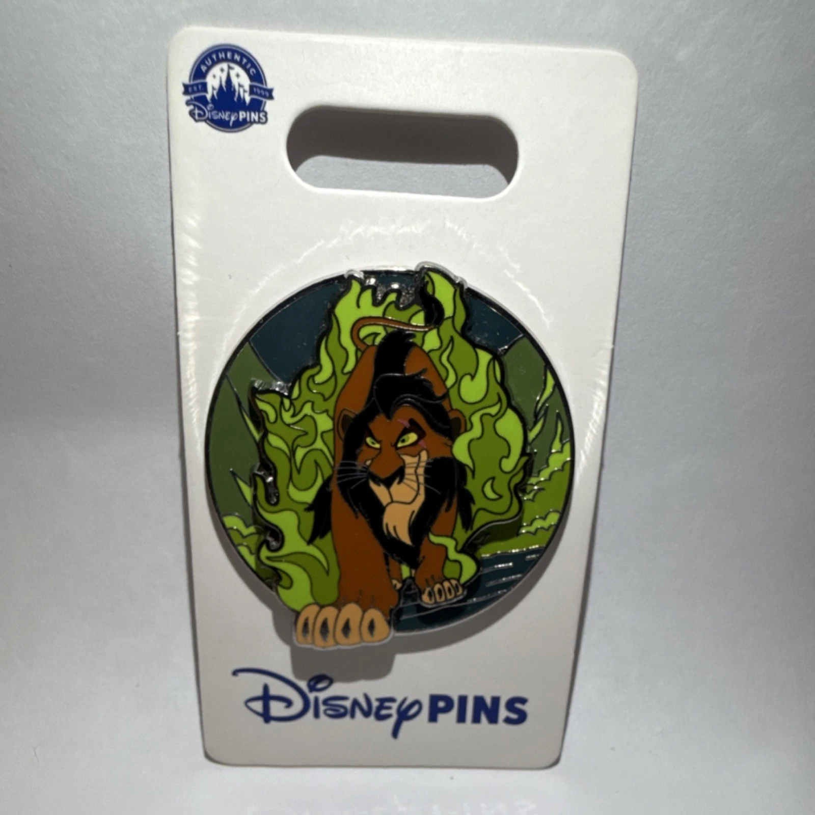 Disney The Lion King Scar in green flames Pin 2023
