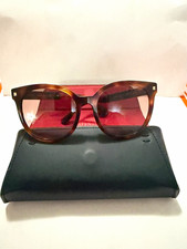 Valentino VLS-609 Women's Round Tortoise Brown Gradient Sunglasses UV400