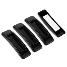 4 PCS Black Plastic Adhesive Cabinet Handles Self Stick Drawer Knobs Pulls