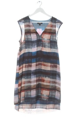 MEXX A-Linien Kleid Damen Kleid Gr. DE 38 blau-creme-rot Casual-Look