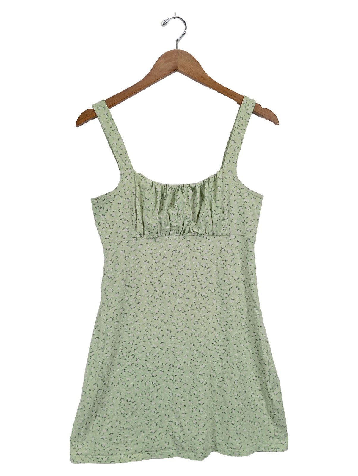 Hollister Damen Sommerkleid Gr. 38/M Grün Casual Blumenmuster