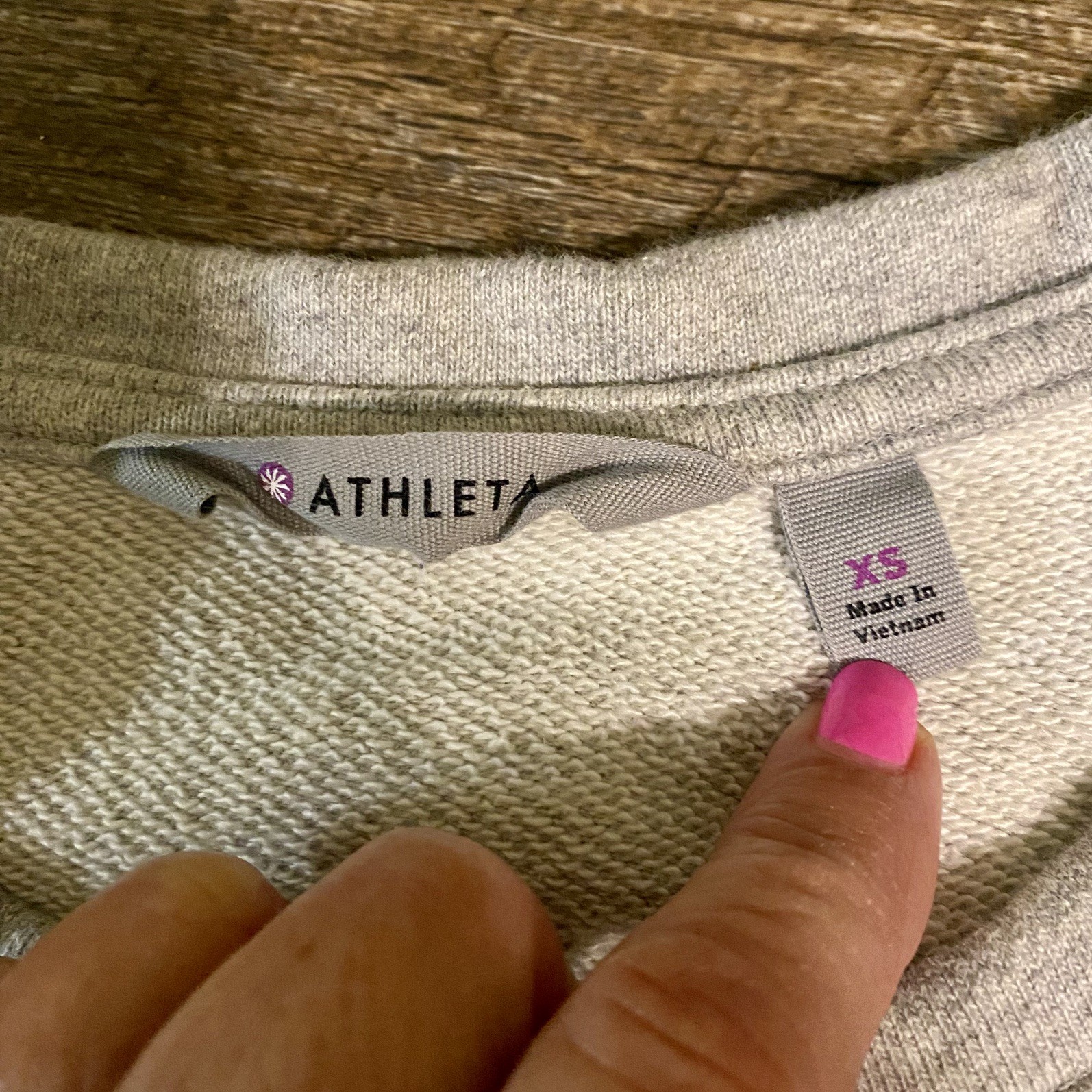 Athleta Gray Cityscape Side Zip Pullover Crewneck… - image 5