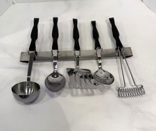 Cutco 5 Pc. Kitchen Utensil Set w/rack Brown ...