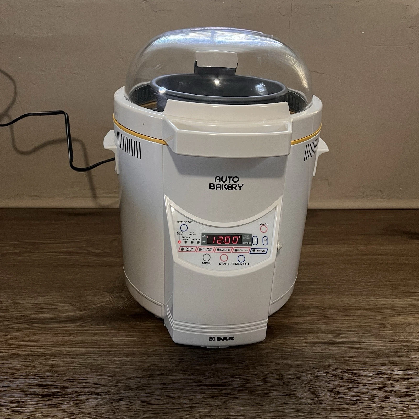 DAK Auto Baker Fab-100-3 Made In Japan Bread Maker with Paperworks WORKING