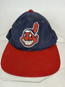 CLEVELAND INDIANS Logo 7 Snapback Baseball Cap Hat MLB Vintage Adjustable Wahoo