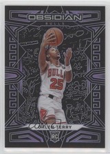 2022-23 Panini Obsidian Electric Etch Purple 12/99 Dalen Terry #163 pe8