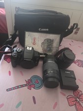 Canon EOS Rebel Digital SLR Camera Kit Black with Bag, Lenses, Charger, Manual