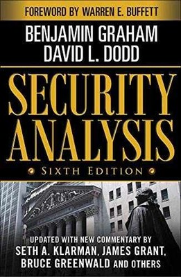 Security Analysis: Sixth - Hardcover, by Benjamin Graham; David - Very Good b