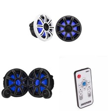 Kicker 51MSS84 - MSS 8-Inch Premium Marine 4-Ohm LED Component System, Pair w...