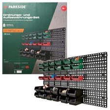 PARKSIDE Ordnungs und Aufbewahrungs-Set 32-teilig 2 Wandelemente 30x Kasten NEU