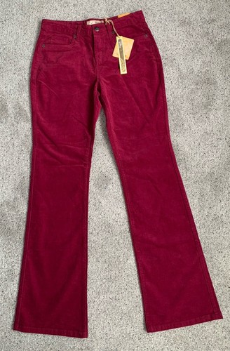 Neu mit Etikett Hybrid & Company Damen Junior Größe 9 beere Cordhose gerades Bein - Bild 1 von 6