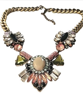 Oliva Welles Emma Jeweled Crystal Statement Necklace 