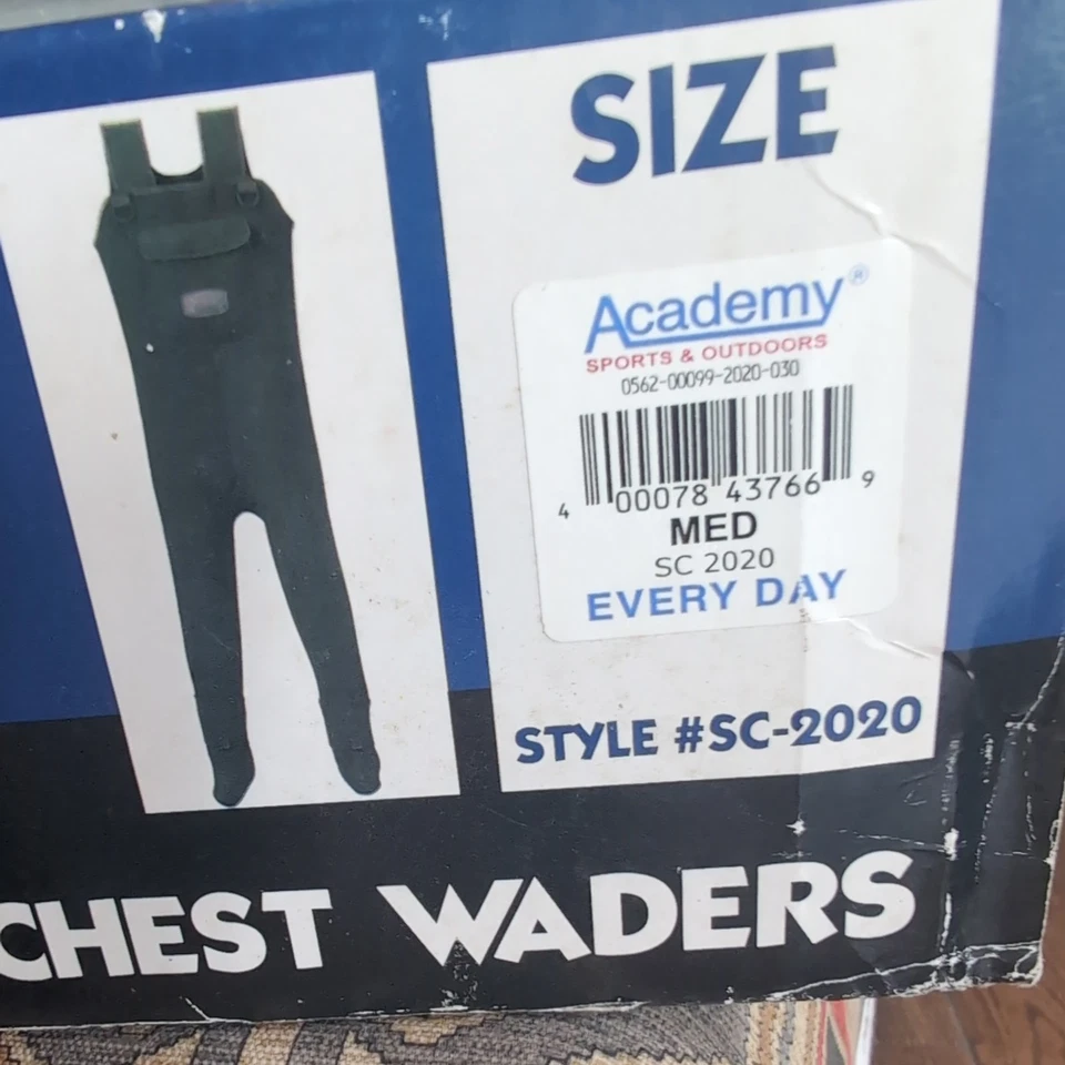 Stone Creek Stocking foot Neoprene Chest Waders Medium Fishing New Waterproof - Image 2 of 4