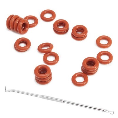 007 Silicone O-Ring, 70A Durometer, Red, 5/32'' ID, 9/32'' OD, 1/16'' Width...