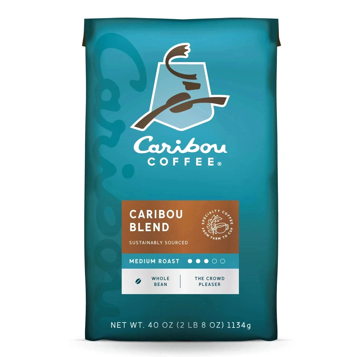 Caribou Coffee Whole Bean, Caribou Blend , 40 Oz.
