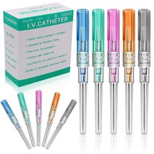 Autdor Catheter Piercing Needles Mixed 50PCS   14G 16G 18G 20G 22G Disposable...
