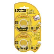 3M - 7010372559 - Scotch Double Sided Tape 137DM-2 1/2 in x 400 in 2EA 