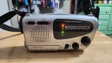 Dynamo Powered Radio/Light/Emergency Siren, Battery DC Power Tested  Works 