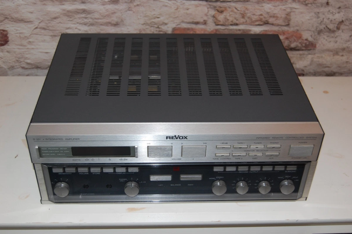Amplificador HiFi Revox B-251 / Totalmente Funcional / Óptico ¡Excelente Estado!!