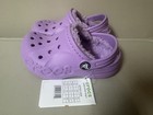 CROCS Classic Baya Faux Fur Lined Clog Shoe Slip On Purple Youth Toddler 10 10C
