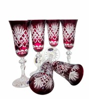 Rubin-Kristall-ChampagnergläSer 150 Ml Ananas