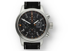 Cronografo uomo originale Fortis B42 GMT in acciaio inox
