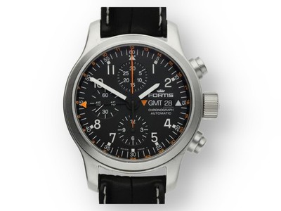 Original Fortis B42 GMT Herren Chronograph in Edelstahl