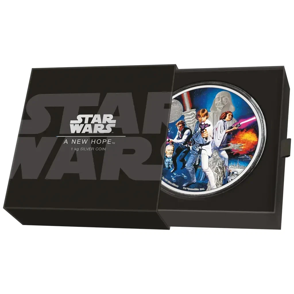 Silbermünze 1kg Star Wars™ Eine neue Hoffnung™ 2022 - Niue - PP in Farbe