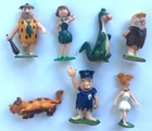 Marx Hand Painted TV Tinykins Flintstones Full 7 Figure Set 1961 Vtg Excellent!