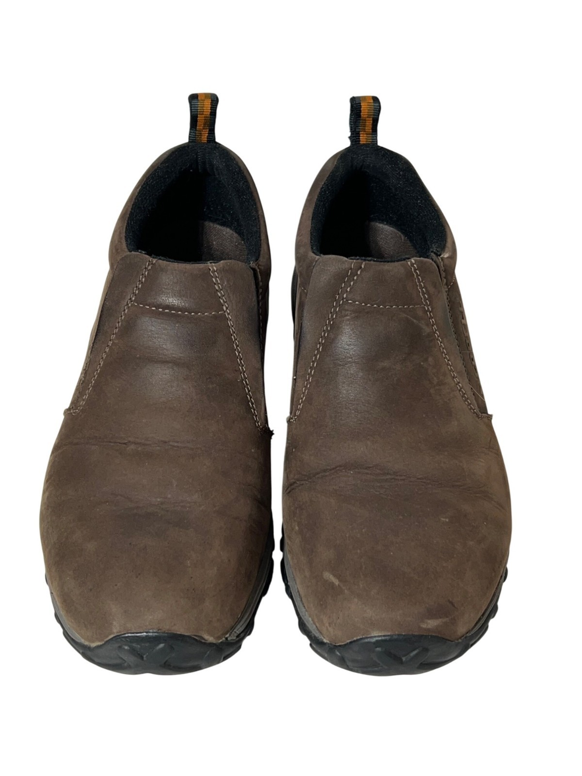 Merrell Ortholite scarpa pelle spazzolata uomo 10 nabuk marrone mocassino causale slip on