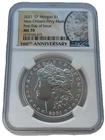2021 O Morgan Silver Dollar NGC MS70 New Orleans First Day of Issue Privy Mark