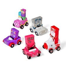 hand2mind Numberblocks Six to Ten Mini 10.5 x 2.75 x 9 inches, Pink, Red