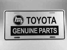 Toyota Novelty License Plate Embossed Aluminum Black