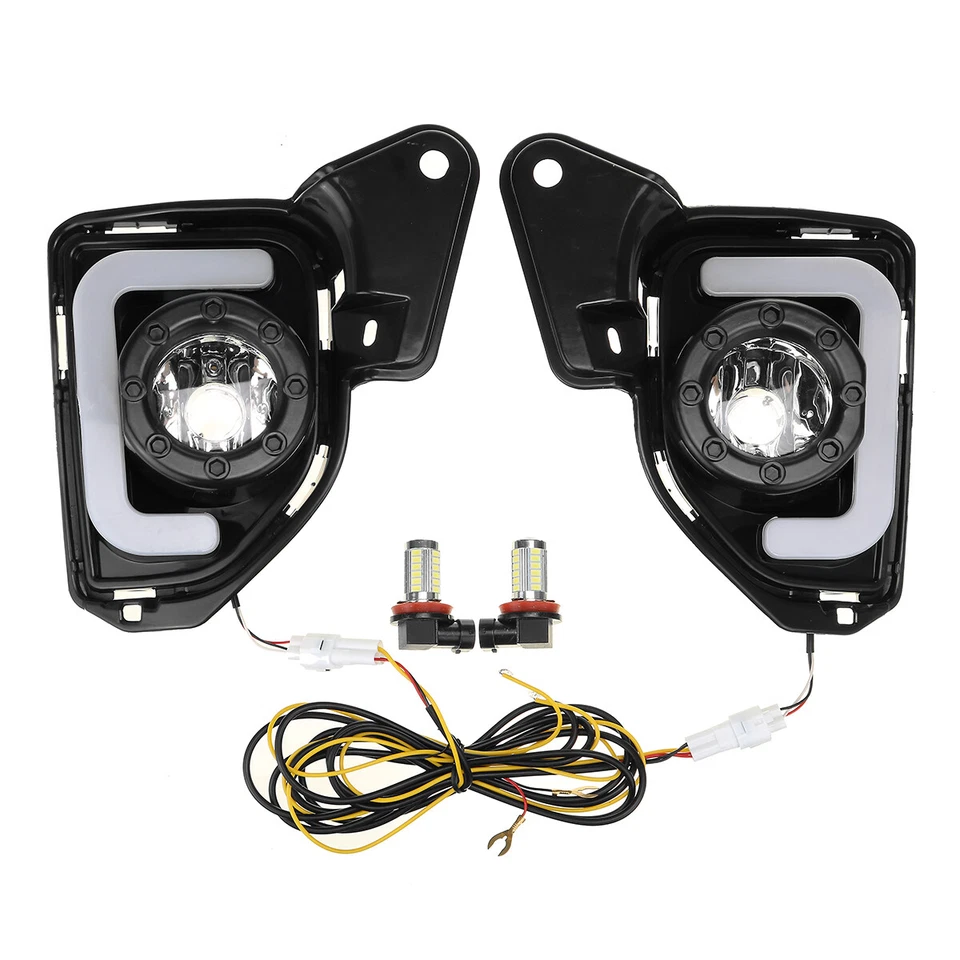 2X Para Toyota Hiace 2014-2018 Luz de circulación diurna Luz de señal de giro antiniebla de conducción Foto 4 de 4