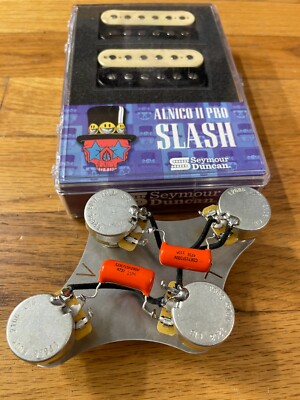 Seymour Duncan Slash Alnico II Pro Humbucker Pickups Zebra 50's Les Paul Wiring
