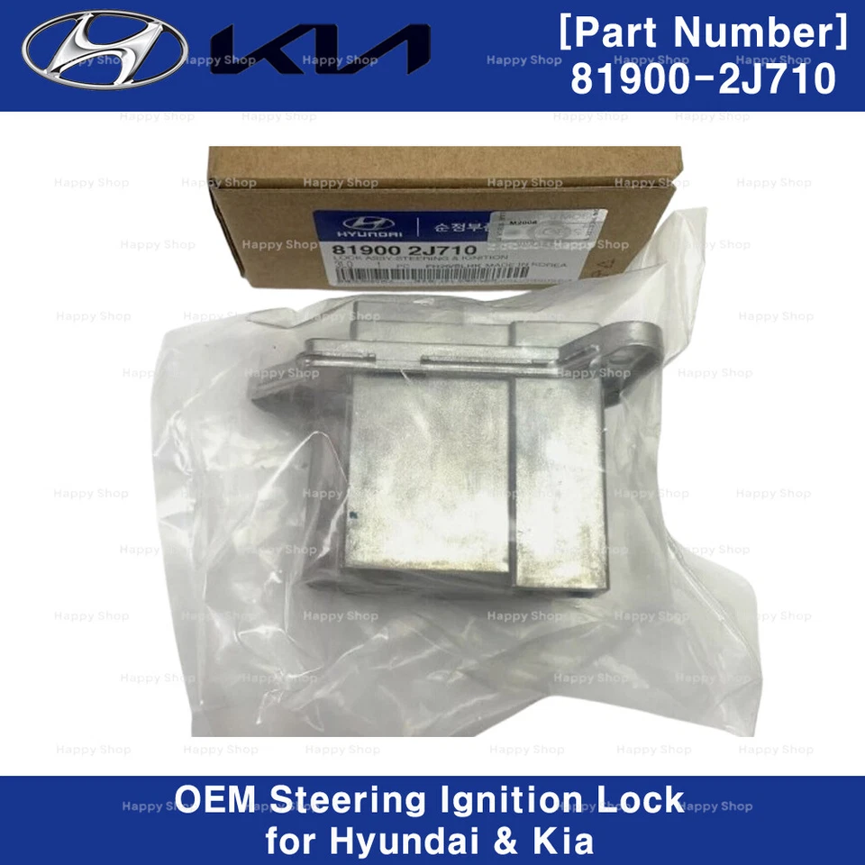 819002J710 Cerradura de encendido de dirección genuina para Hyundai Genesis Kia Borrego 2009 Foto 3 de 3