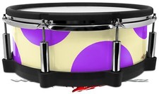 Wrap for Roland vDrum Shell PD140 Kearas Polka Dots Purple On Cream