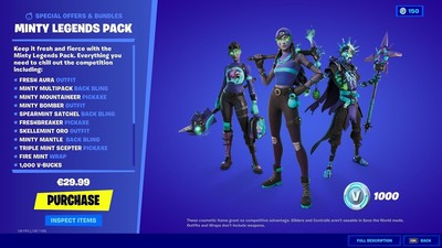 Fortnite: Deep Freeze Bundle + 1000 V-Bucks (Xbox One) Xbox Live Key GLOBAL