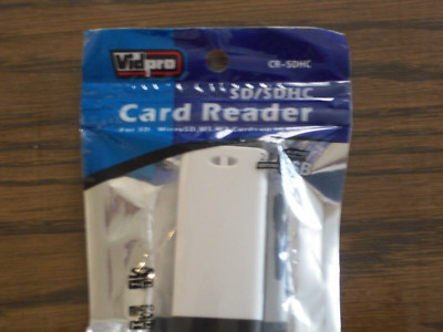 SD/SDHC Card Reader Vidpro NEW SEALED 026127650645