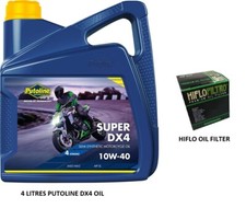 Oil and Filter For Triumph Daytona 900 Super III 1994-1996 Motul 10W40 Hiflo