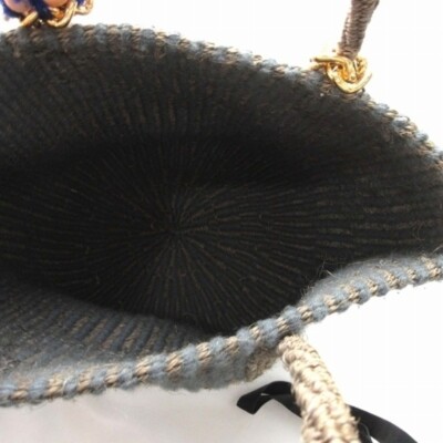 Kohaku COHAKU Handbag Basket Blue Gray ZS Used