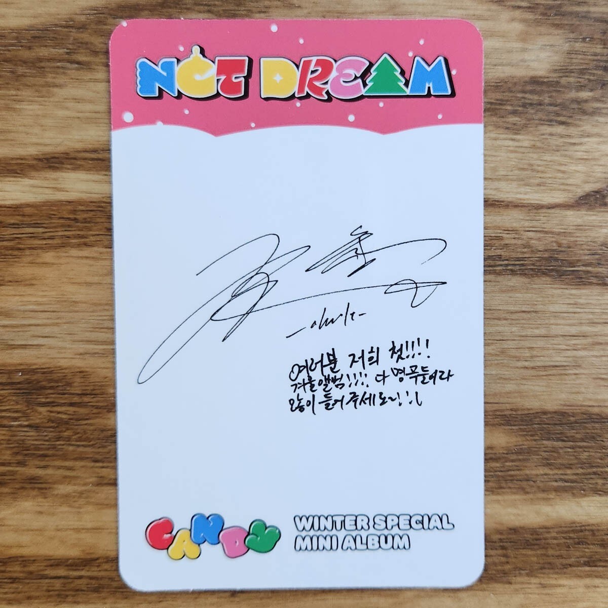NCT - nctdream chenle　トレカ　ステッカー Chenle Official Photocard NCT Dream Winter Special Album