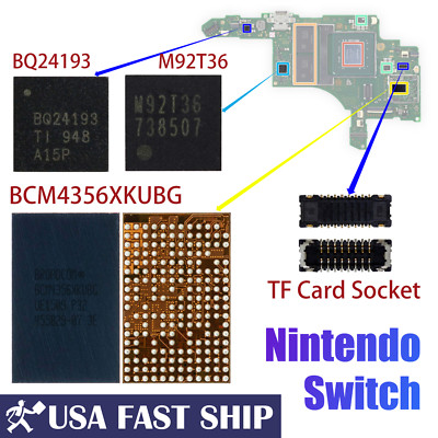 Power IC BQ24193 M92T36 WiFi IC BCM4356XKUBG Video IC P13USB For Nintendo Switch