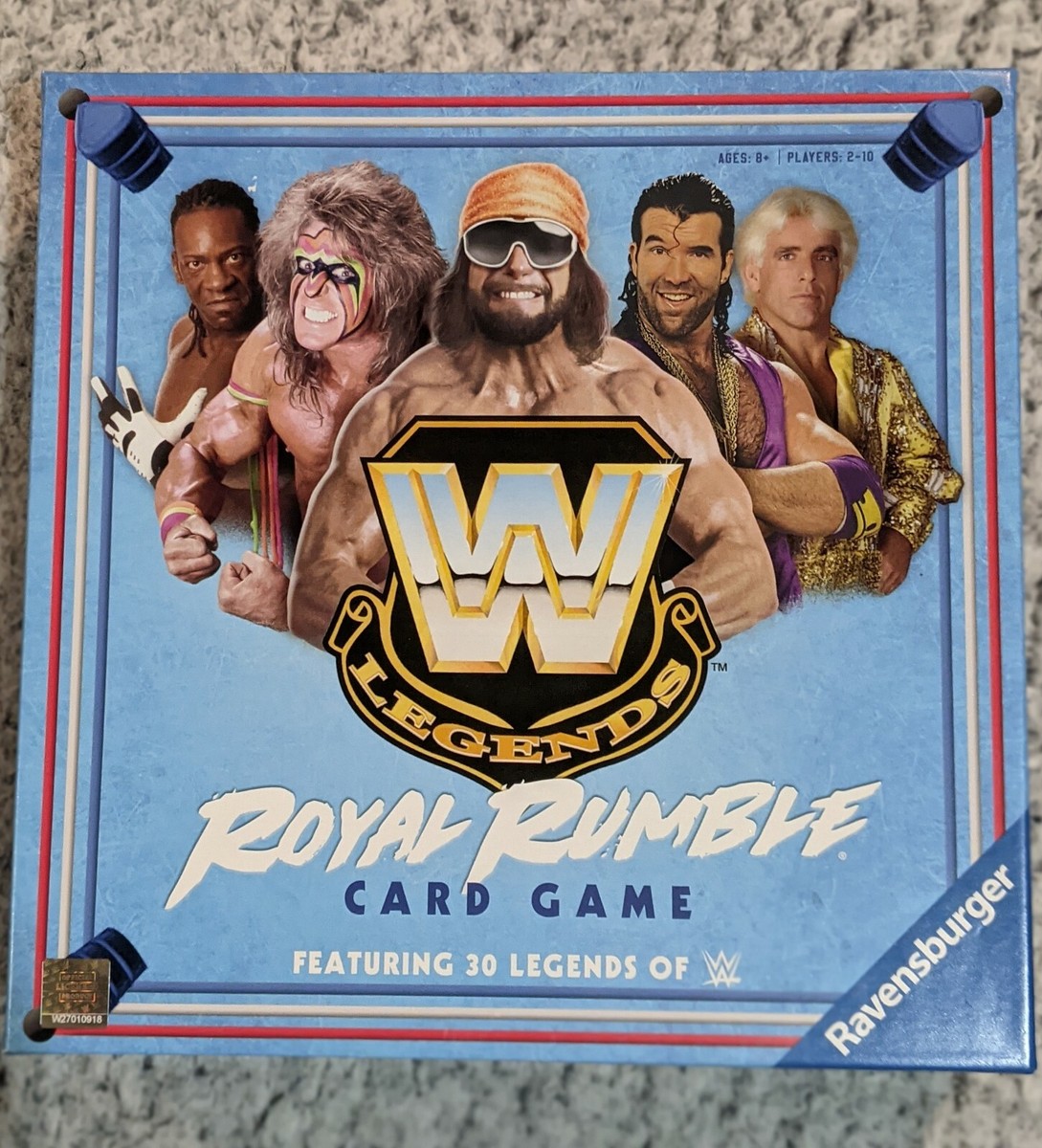 WWF Wrestling Legends Royal Rumble Card Game Board Game Featuring