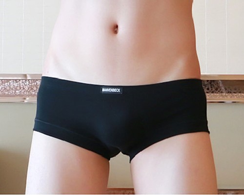 New Men's Cotton Breathable Boxer Briefs Sexy U-Shaped Underwear Solid Shorts BL - Picture 3 of 29