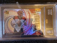 nfl joe burrow donrus vortex graded card 2021 gem mt 10 with case